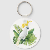 Illustration of parrot cockatoo sleutelhanger (Achterkant)
