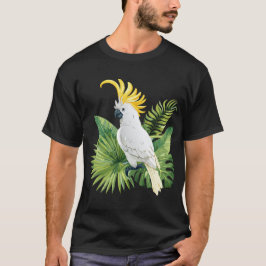 Illustration of parrot cockatoo t-shirt