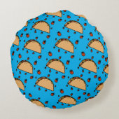 Illustration of tacos rond kussen (Achterkant)