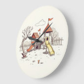 Illustration - playground grote klok (Hoek)