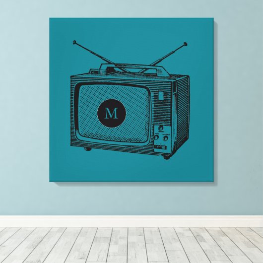  Illustration Televisor Monogram Canvas (Insitu (Houten vloer))