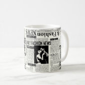 Illustrations of newspapers front page art work wa koffiemok (Voorkant rechts)