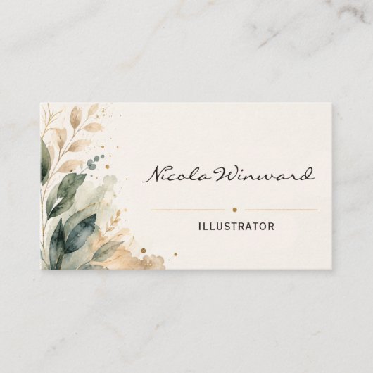 Illustrator Visitekaartje (Voorkant)