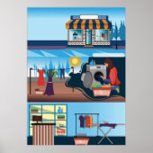 illustratorwasgoed poster (Voorkant)