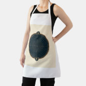 Illustreer een embleem met een zwaartekrachtthema  schort (Insitu)