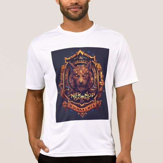 Illustreer een geometrische leeuw t-shirt (Voorkant)