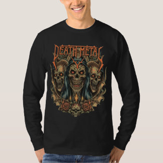 Illustreer_een_griezelige_death_metal_band_portret T-shirt