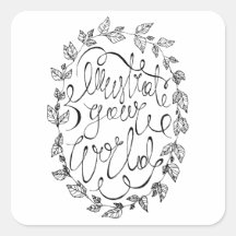 Illustreer uw wereldkalligrafie