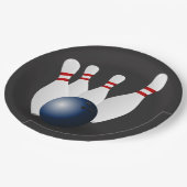 Illustreerde balkkom en spelden papieren bordje (Gekanteld)