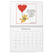 Illustreerde Christelijke agenda voor scripts Kalender (Feb 2027)