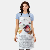 Illustreerde geadresseerde heirloom Apron | Appelc Schort (Gedragen)