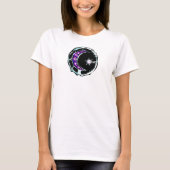 Illustreerde gemstone crescent maan en ster. t-shirt (Voorkant)