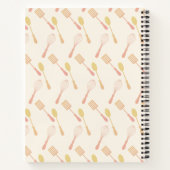 Illustreerde glimlachende Apple Pie Name Recipe Notitieboek (Achterkant)