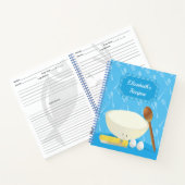 Illustreerde glimlachende cokeswoekernaam notitieboek (Binnen)