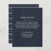 Illustreerde Kaart Knot Directions - Navy (Voorkant / Achterkant)