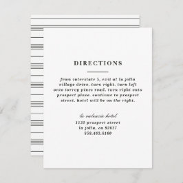 Illustreerde Kaart Knot Directions - zwart