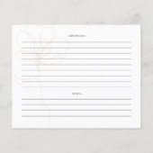 Illustreerde kaart voor het ontvangen Vrijgezellen (Achterkant)