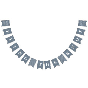 Illustreerde kanaalvlaggen van Knot Bunting Banner