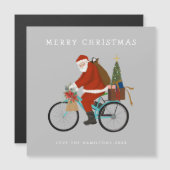 Illustreerde Kerstman die een aangepaste fietskleu (Voorkant / Achterkant)