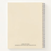 Illustreerde keukengerei Aangepaste ontvangst N Notitieboek (Achterkant)