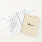 Illustreerde keukengerei Aangepaste ontvangst N Notitieboek (Binnen)