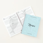 Illustreerde keukengerei Aangepaste ontvangst N Notitieboek (Binnen)