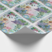 Illustreerde Lila Faerie Cadeaupapier (Hoek)