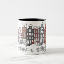 Illustreerde Mok Amsterdam en fietsen