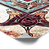 Illustreerde pagina Manuscript Cross Carpet Poster (Hoek)