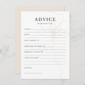 Illustreerde Roos Bride als advieskaart Bedankkaart (Voorkant / Achterkant)