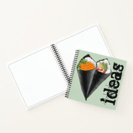 Illustreerde Sushi Handroll Notitieboek