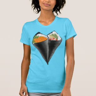 Illustreerde Sushi Handroll T-Shirt