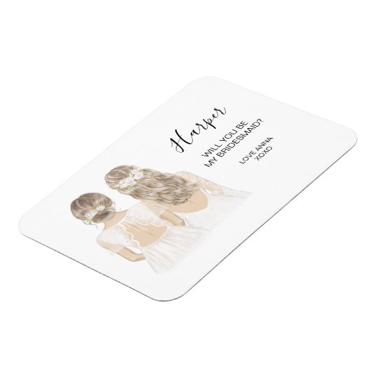 Illustreerde Will jij bent mijn bruidsmaïde magnee Magneet (Linkerzijde)