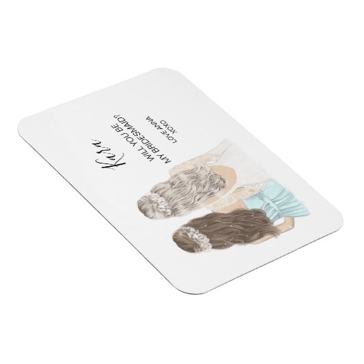 Illustreerde Will jij bent mijn bruidsmaïde magnee Magneet (Rechterzijde)