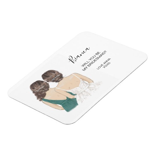 Illustreerde Will jij bent mijn bruidsmaïde magnee Magneet (Linkerzijde)