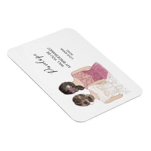 Illustreerde Will jij bent mijn bruidsmaïde magnee Magneet (Rechterzijde)