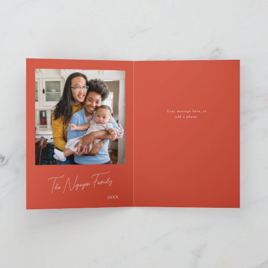 Illustreerde workshop van de Kerstman Feestdagen Kaart (Binnen)