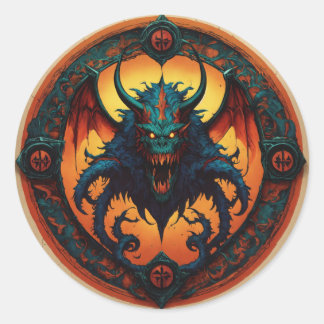 Illustreren van een krachtig esports embleem ronde sticker