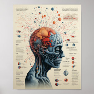 Illustrious Brain Infographic - Minkowski-diagram Poster