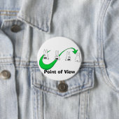 illy14 punti di vista verde, Point of Uitzicht Ronde Button 7,6 Cm (In situ)