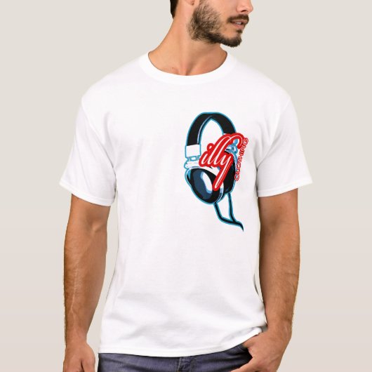illy - Ontwerp voor hoofdtelefoon T-shirt (Voorkant)