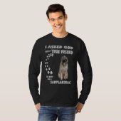 Illyrian Shepherd Dog mam Pap Costume Cute Sarplan T-shirt (Voorkant volledig)