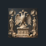IllyrianAltarRelics-SacredEagleArtBundle I HERSYM Canvas Afdruk<br><div class="desc">Step into the world of Ancient Illyrian Majesty. This exclusive Sacred Eagle Art Bundle (Part 1) features a double-headed eagle meticulously rendered in royal white marble with liquid gold accents. Inspired by ancient altar relics, this piece blends historical symbolism with modern Art Deco luxury. Exclusive digital art series by Ta-Bo...</div>