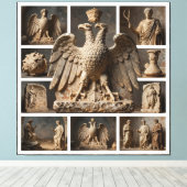 IllyrianAltarRelics-SacredEagleArtBundleII HERSYM Canvas Afdruk (Insitu (Houten vloer))