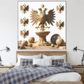 IllyrianAltarRelics-SacredEagleArtBundleIIIHERSYM Canvas Afdruk (Insitu (Slaapkamer))