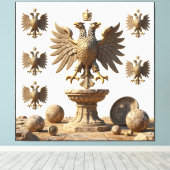 IllyrianAltarRelics-SacredEagleArtBundleIIIHERSYM Canvas Afdruk (Insitu (Houten vloer))