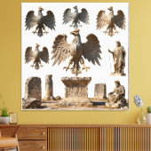 IllyrianAltarRelics-SacredEagleArtBundleV HERSYM  Canvas Afdruk (Insitu (Woonkamer))