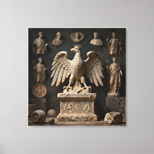 IllyrianAltarRelics-SacredEagleArtBundleVI HERSYM  Canvas Afdruk (Voorkant)