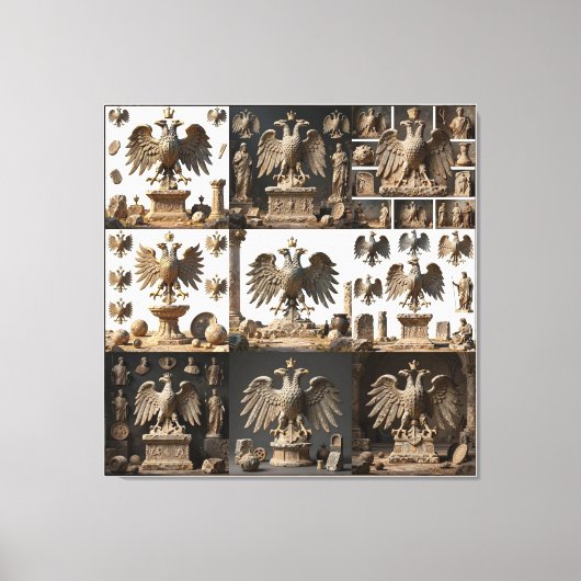IllyrianAltarRelicsSacredEagleArtBundle IX HERSYM Canvas Afdruk (Voorkant)