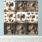 IllyrianAltarRelicsSacredEagleArtBundle IX HERSYM Canvas Afdruk (Insitu (Houten vloer))